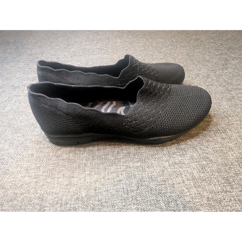 Skechers Classic Fit Air Cooled Memory Foam Slip On Shoes Black Womens Size 10